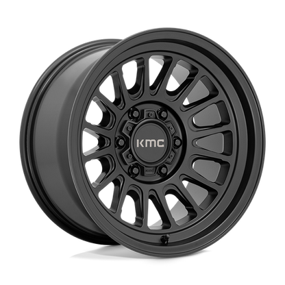 17x9 KMC KM724 IMPACT OL Satin Black Wheel 6x5.5 (-12mm)