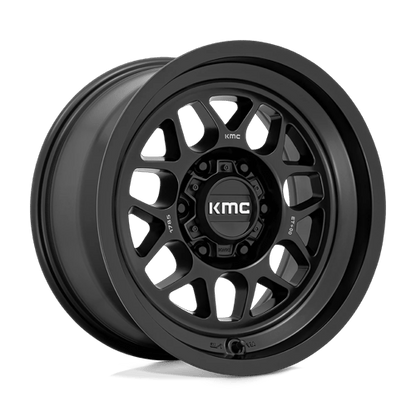 17x8.5 KMC KM725 Terra Satin Black Wheel 6x5.5 (-10mm)