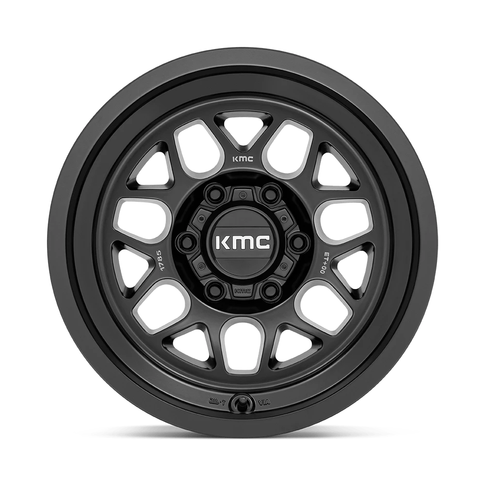 17x8.5 KMC KM725 Terra Satin Black Wheel 6x135 (0mm)
