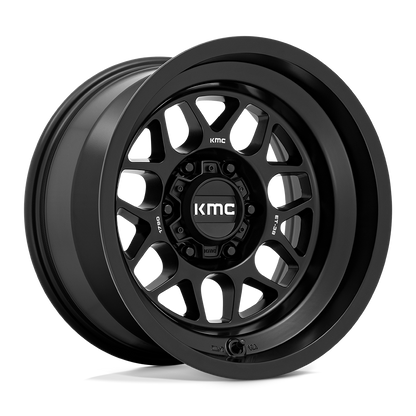 17x9 KMC KM725 TERRA Satin Black Wheel 6x5.5 (-38mm)