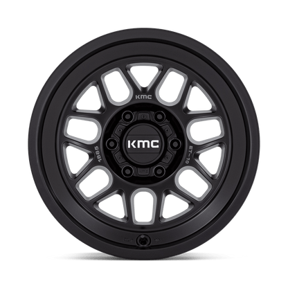 18x8.5 KMC KM725 Terra Satin Black Wheel 5x5 (-10mm)