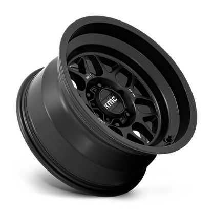 17x9 KMC KM725 TERRA Satin Black Wheel 6x5.5 (-38mm)