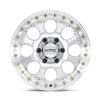 17x9 KMC KM237 Riot BEADLOCK Machined Wheel 6x5.5 (-38mm)