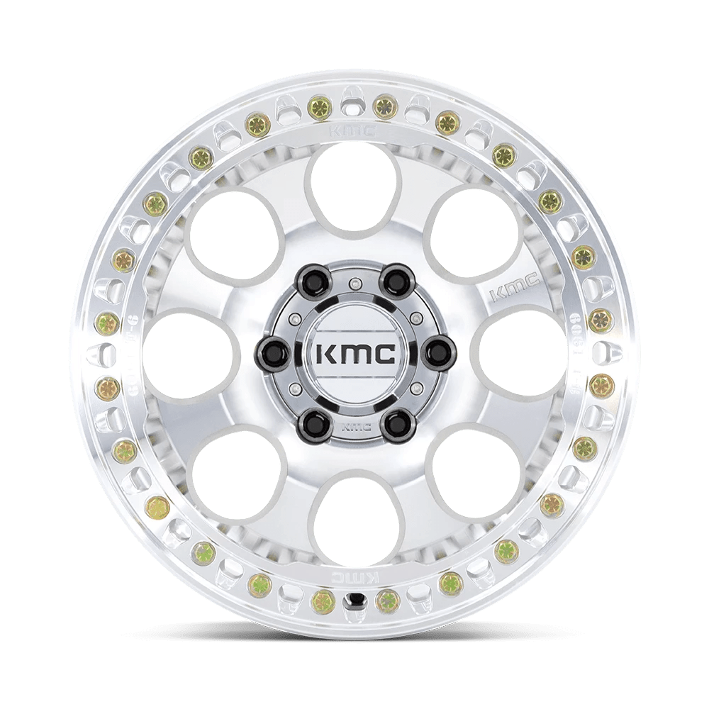 17x9 KMC KM237 Riot BEADLOCK Machined Wheel 5/6 Lug Blank (-12mm)