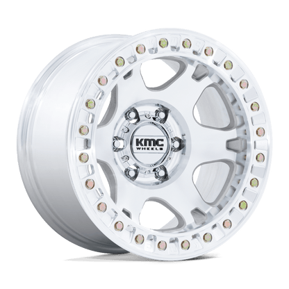 17x9 KMC KM238 VI Machined BEADLOCK Wheel 5x5 (-38mm)