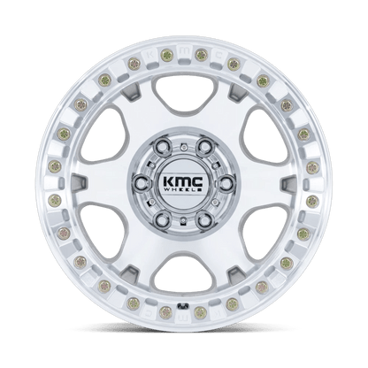 17x9 KMC KM238 VI Machined BEADLOCK Wheel 5x5 (-38mm)