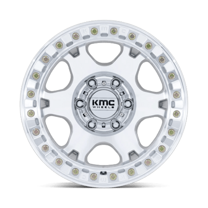 17x9 KMC KM238 VI BEADLOCK Machined Wheel 5x5 (-12mm)