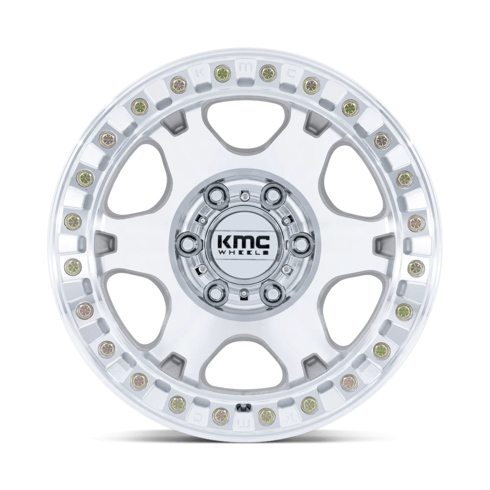 17x9 KMC KM238 VI Machined BEADLOCK Wheel 5x5 (-38mm)