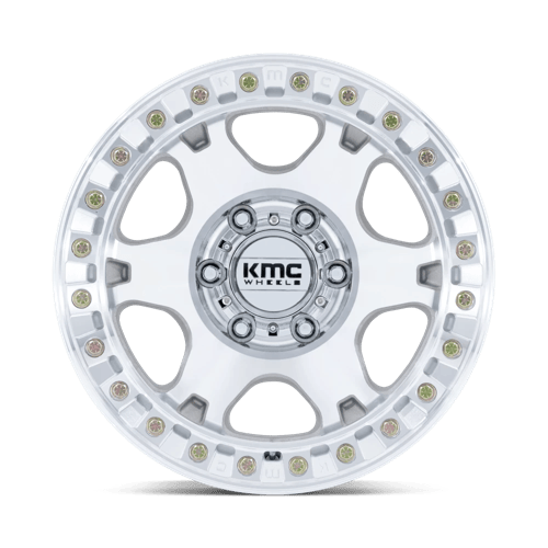 17x9 KMC KM238 VI BEADLOCK Machined Wheel 5x5 (-12mm)