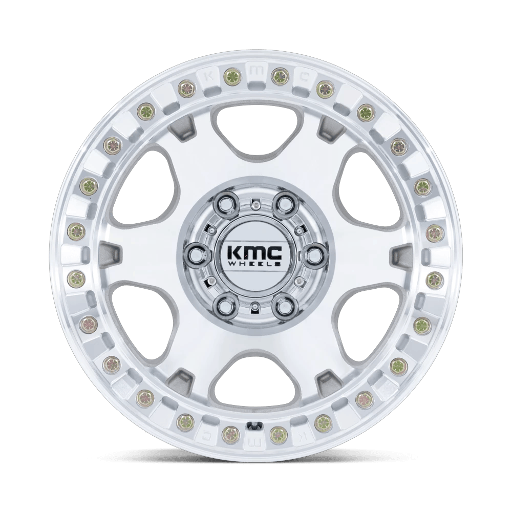 17x9 KMC KM238 VI Machined BEADLOCK Wheel 6x5.5 (-38mm)