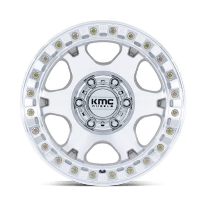 17x9 KMC KM238 VI BEADLOCK Machined Wheel 6x135 (-38mm)