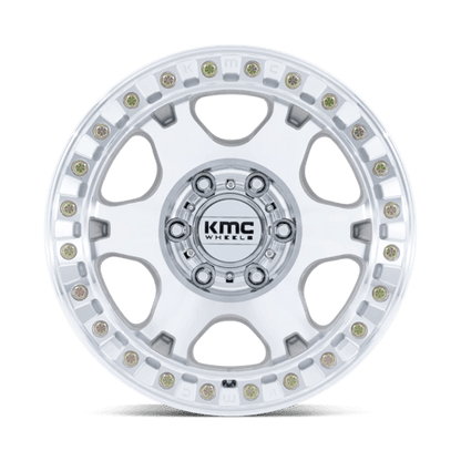17x9 KMC KM238 VI BEADLOCK Machined Wheel 6x135 (1mm)