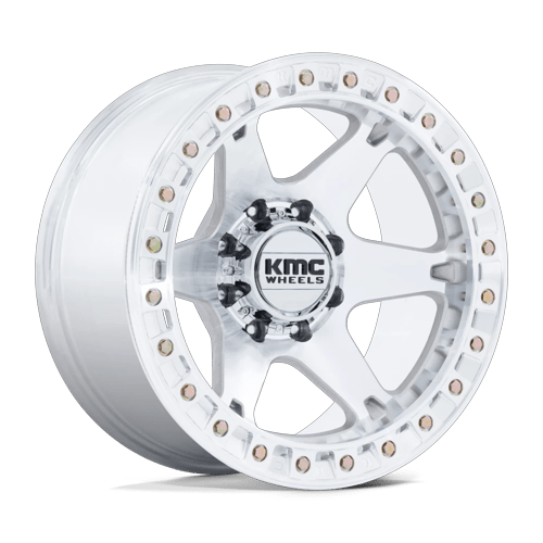 20x10 KMC KM238 VI BEADLOCK Machined Wheel 6x135 (-48mm)