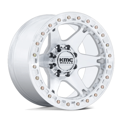 20x10 KMC KM238 VI BEADLOCK Machined Wheel 6x135 (-48mm)