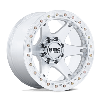 20x10 KMC KM238 VI BEADLOCK Machined Wheel 6x135 (-48mm)