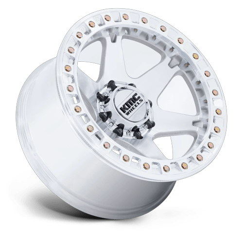 20x10 KMC KM238 VI BEADLOCK Machined Wheel 6x135 (-48mm)
