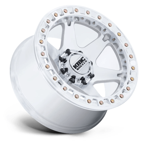 20x10 KMC KM238 VI BEADLOCK Machined Wheel 6x135 (-48mm)