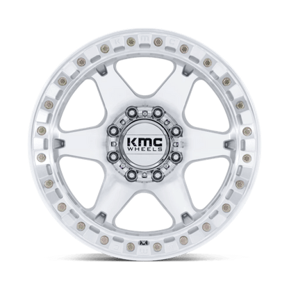 20x10 KMC KM238 VI BEADLOCK Machined Wheel 6x135 (-48mm)