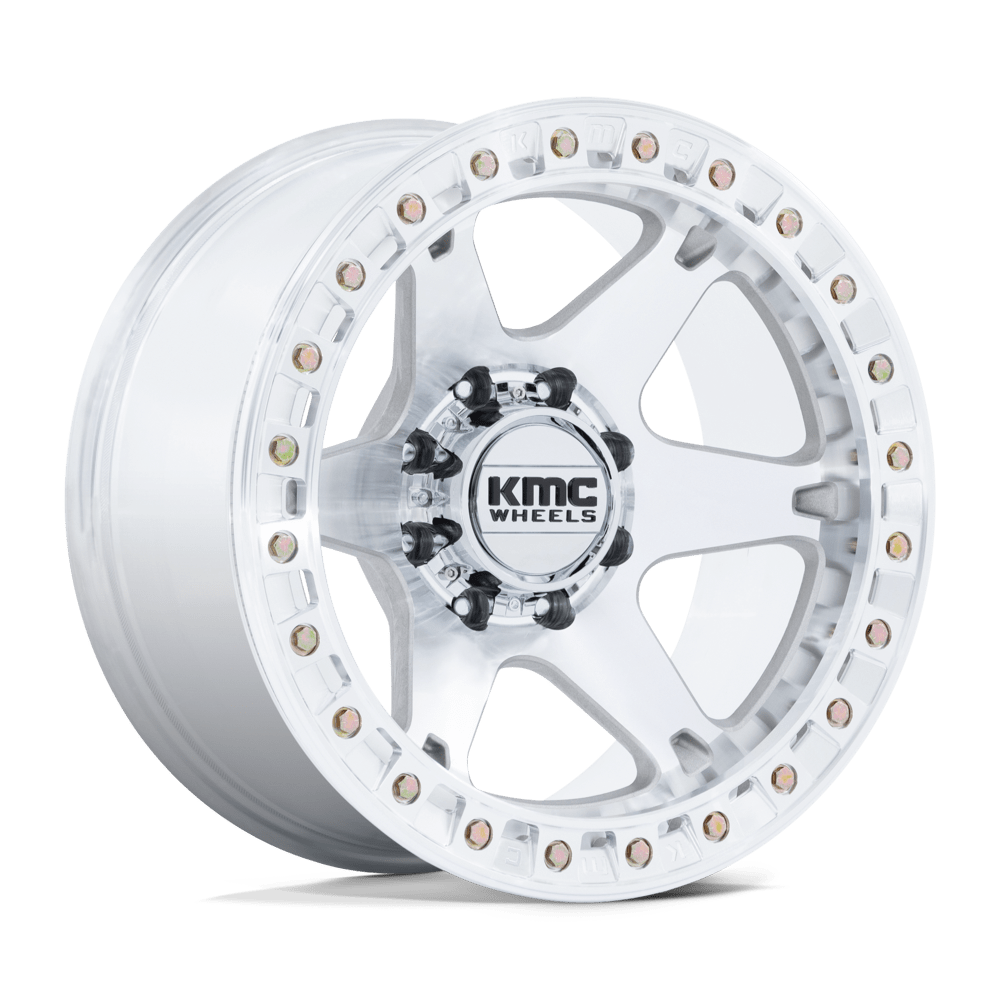 20x10 KMC KM238 VI Machined BEADLOCK Wheel 8x6.5 (-48mm)
