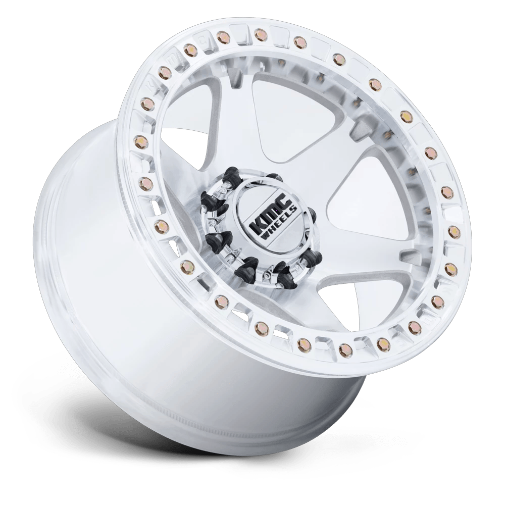 20x10 KMC KM238 VI Machined BEADLOCK Wheel 8x6.5 (-48mm)