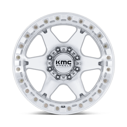 20x10 KMC KM238 VI BEADLOCK Machined Wheel 8x170 (-48mm)