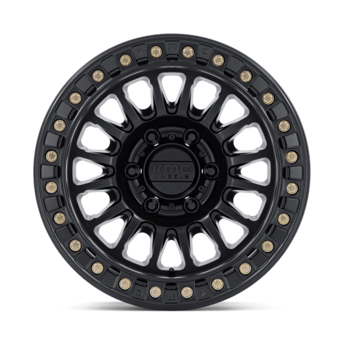 17x9 KMC KM239 Impact Matte Black BEADLOCK Wheel 6x5.5 (1mm)