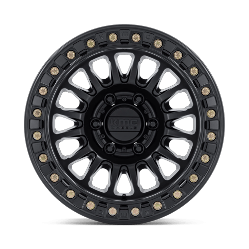 17x9 KMC KM239 Impact Matte Black BEADLOCK Wheel 6x135 (1mm)