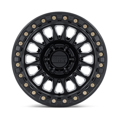 17x9 KMC KM239 Impact Matte Black BEADLOCK Wheel 6x135 (1mm)