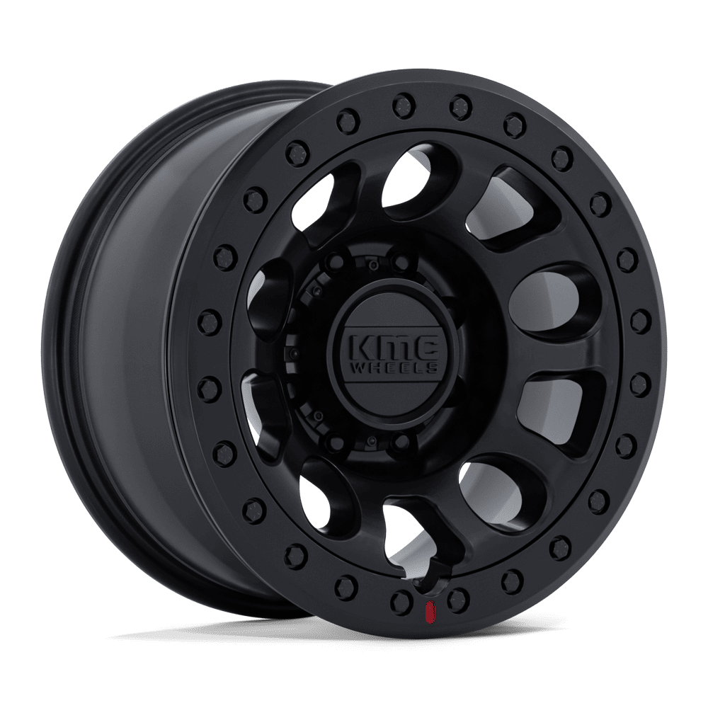 17x9 KMC KM241 E25 Blackout BEADLOCK Wheel 8x6.5 (-38mm)