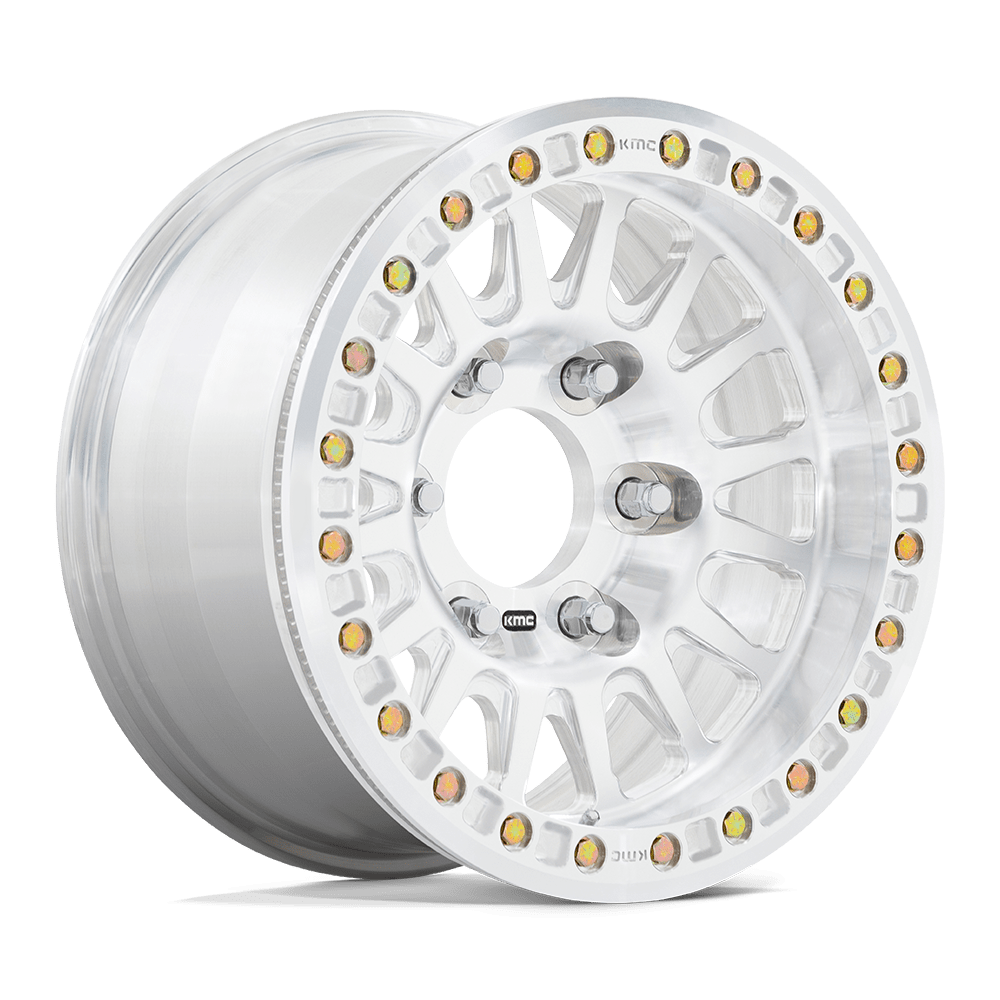 17x9 KMC KM445 Impact Raw Machined FORGED BEADLOCK Wheel 5x5.5 (-12mm)
