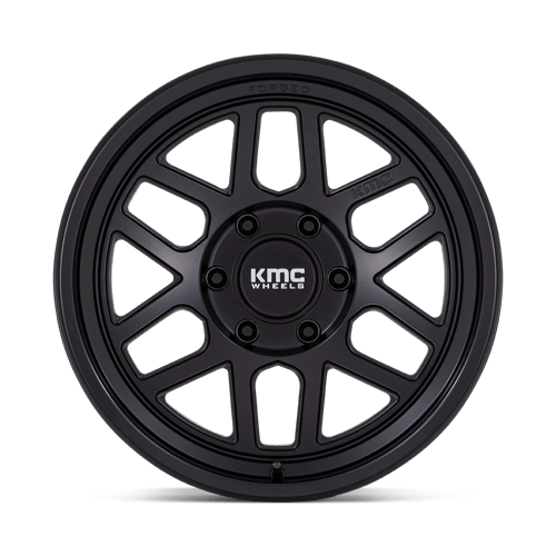 18x9 KMC KM446 Mesa Satin Black FORGED Wheel 6x135 (-12mm)