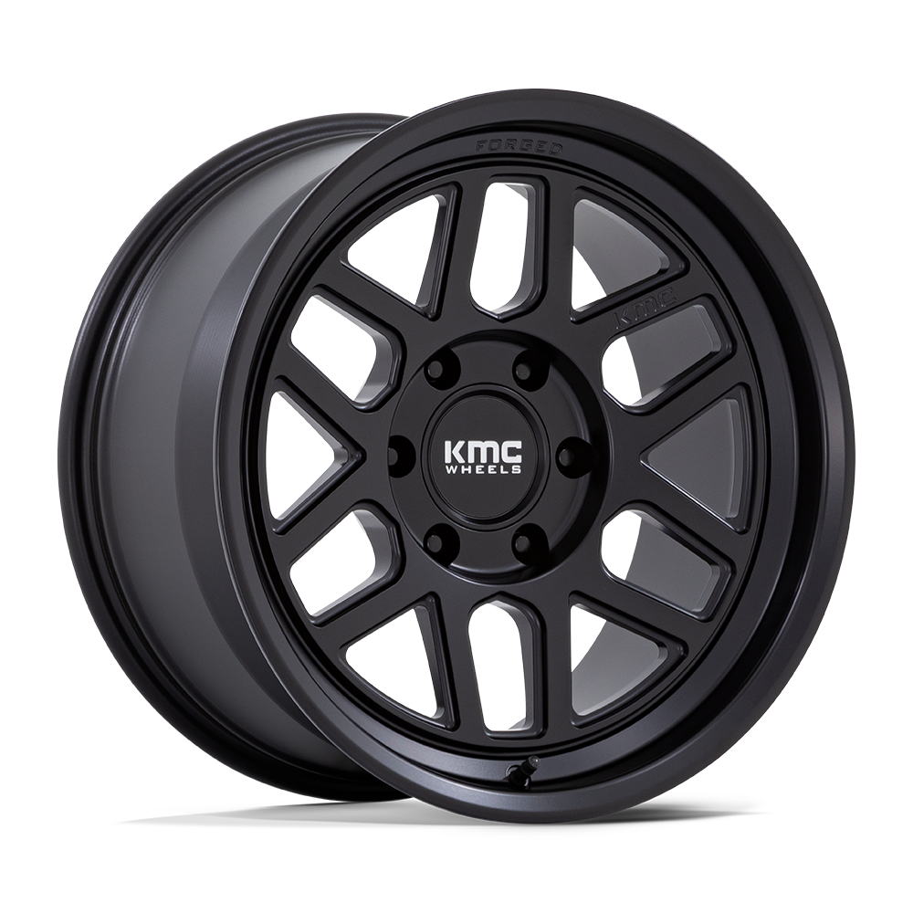 18x9 KMC KM446 Mesa FORGED Satin Black Wheel 6x135 (0mm)