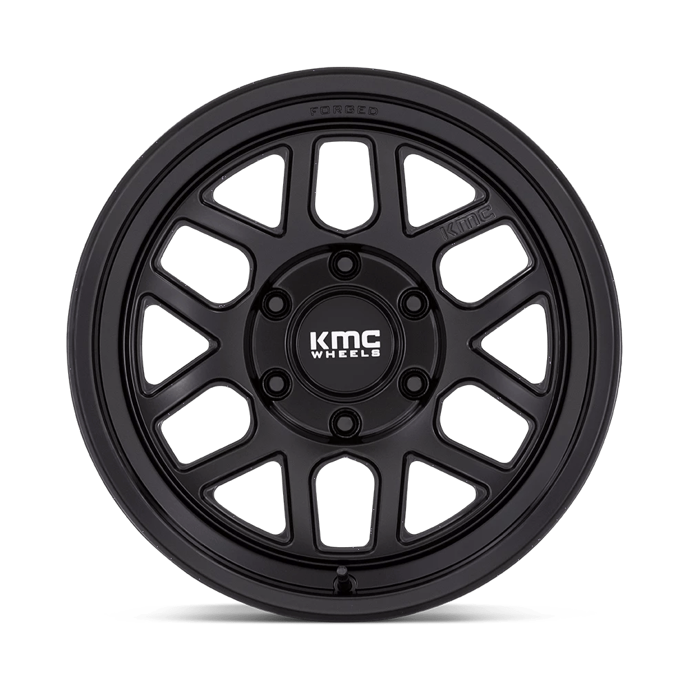 17x8.5 KMC KM446 Mesa Forged Satin Black Wheel 6x5.5 (-10mm)