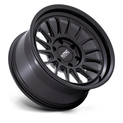 18x9 KMC KM447 Impact FORGED Satin Black Wheel 6x5.5 (0mm)