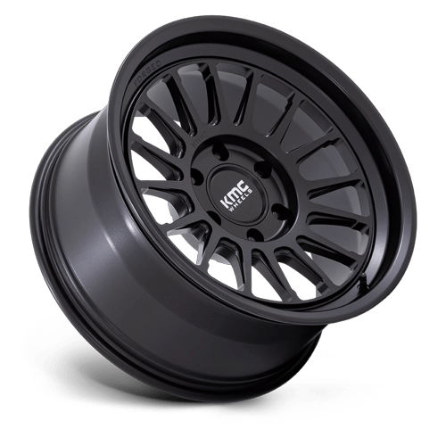 17x8.5 KMC KM447 Impact FORGED Satin Black Wheel 6x5.5 (-10mm)
