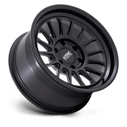 17x8.5 KMC KM447 Impact FORGED Satin Black Wheel 6x5.5 (-10mm)