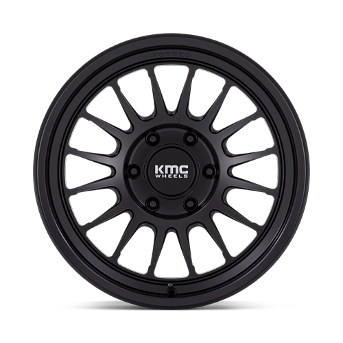 18x9 KMC KM447 Impact FORGED Satin Black Wheel 6x5.5 (-12mm)