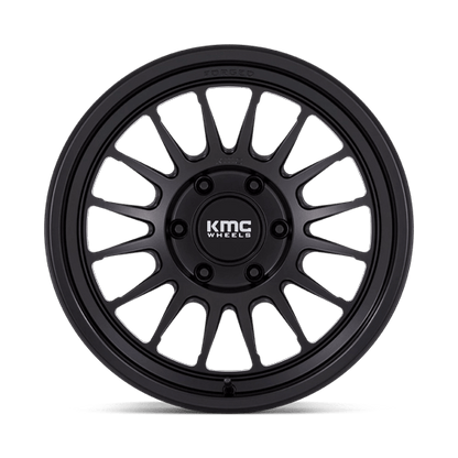 18x9 KMC KM447 Impact FORGED Satin Black Wheel 6x135 (18mm)