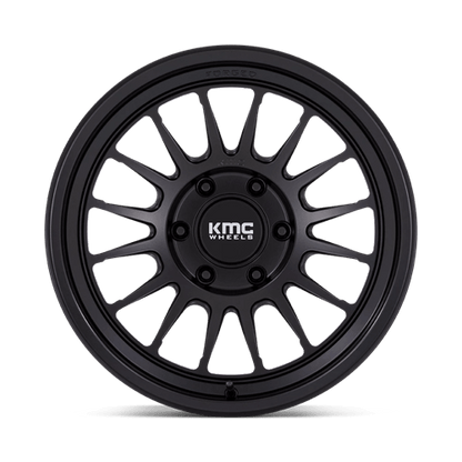 18x9 KMC KM447 Impact FORGED Satin Black Wheel 6x5.5 (0mm)