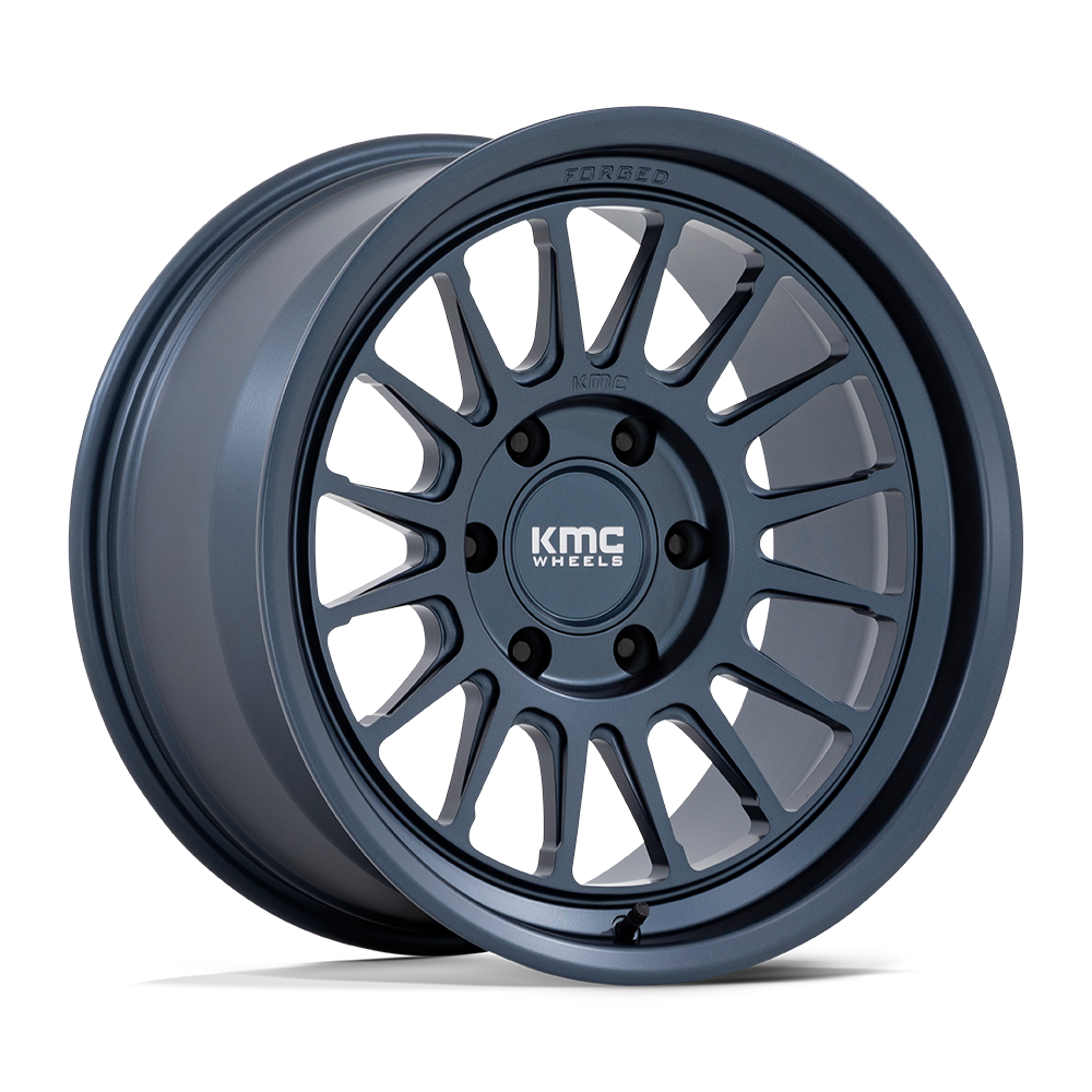 18x9 KMC KM447 Impact Metallic Blue FORGED Wheel 6x135 (0mm)