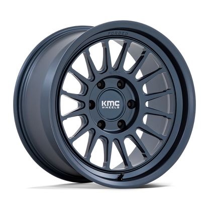 18x9 KMC KM447 Impact Metallic Blue FORGED Wheel 6x135 (-12mm)