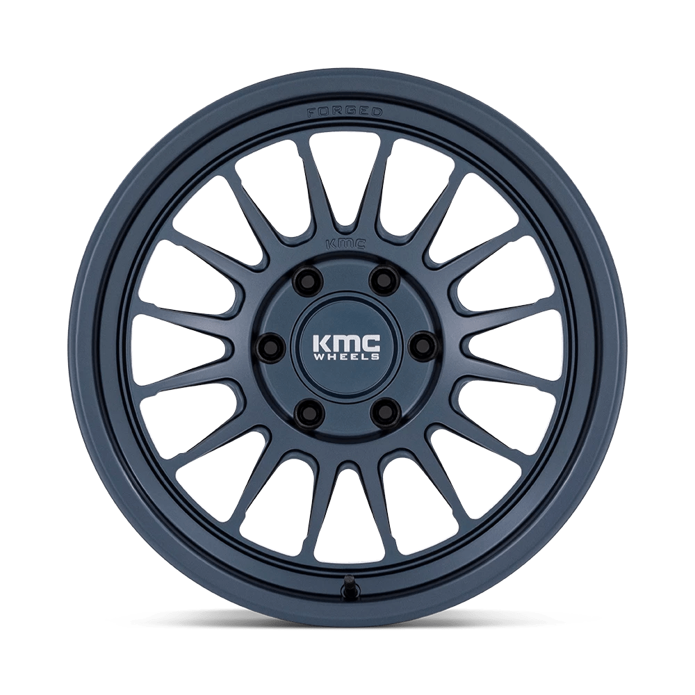 17x8.5 KMC KM447 Impact Metallic Blue FORGED Wheel 6x5.5 (-10mm)