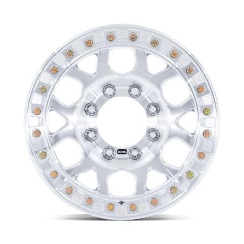 17x9 KMC KM450 Mesa Raw Machined FORGED SLOTTED BEADLOCK Wheel 8x170 (-12mm)