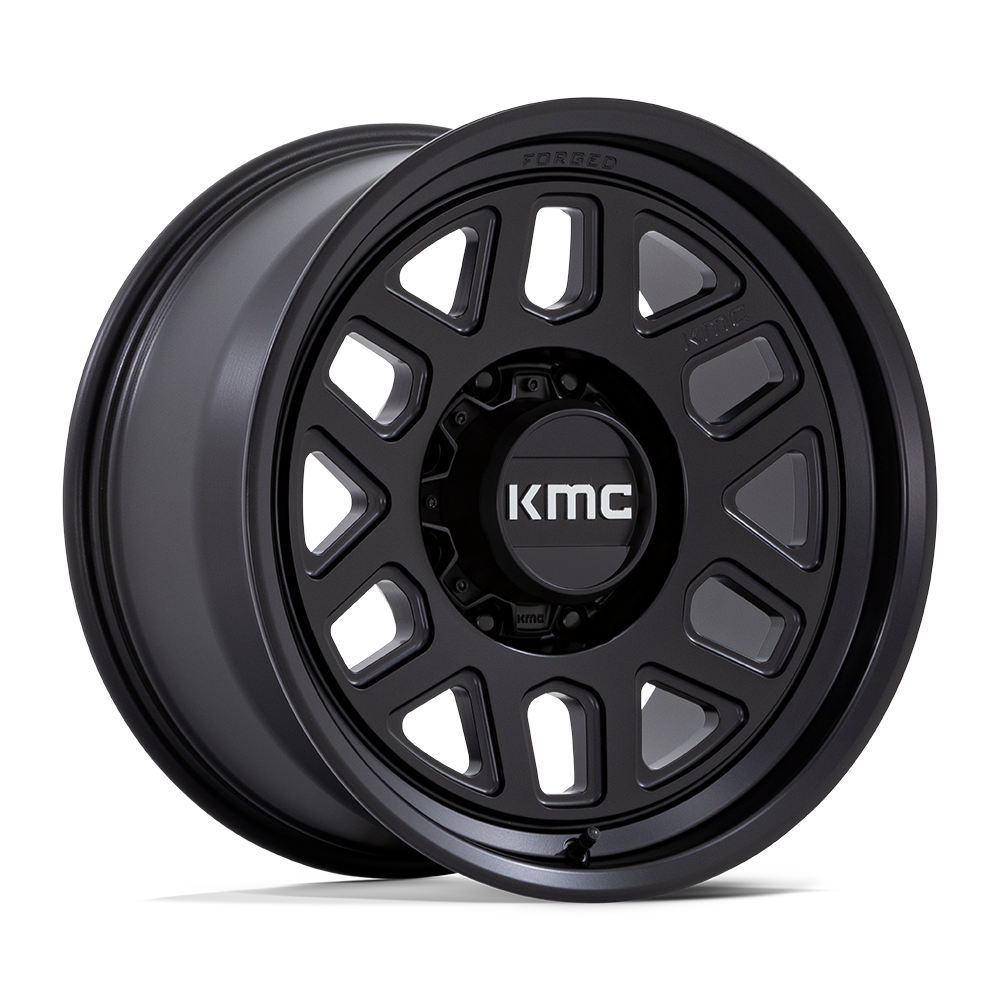 18x9 KMC KM451 Mesa Satin Black FORGED Wheel 8x170 (18mm)