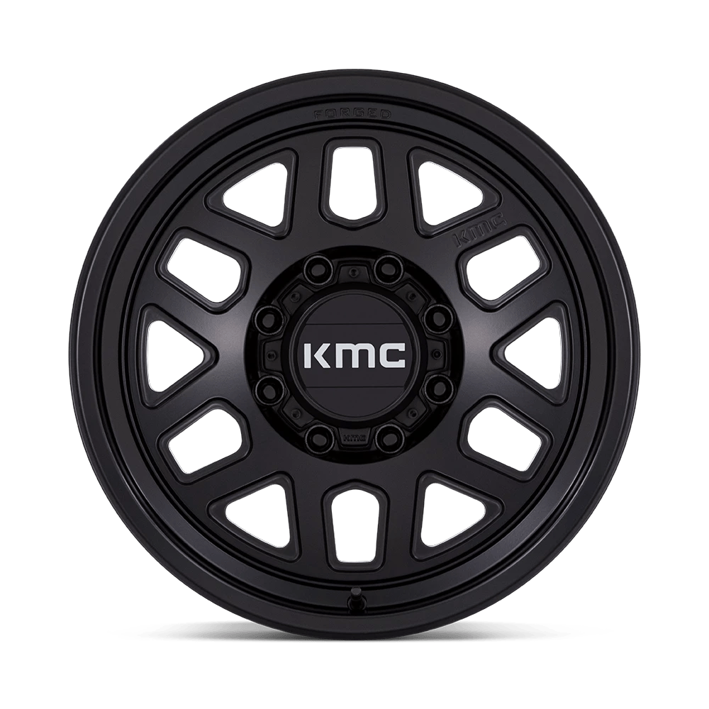 18x9 KMC KM451 Mesa Satin Black FORGED Wheel 8x180 (18mm)