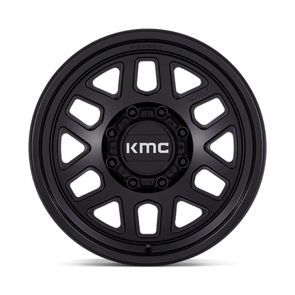 18x9 KMC KM451 Mesa Satin Black FORGED Wheel 8x180 (18mm)