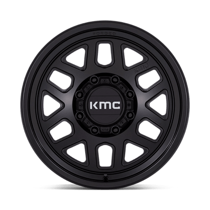 18x9 KMC KM451 Mesa FORGED Satin Black Wheel 8x6.5 (-12mm)