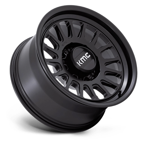 18x9 KMC KM452 Impact FORGED Satin Black Wheel 8x180 (18mm)
