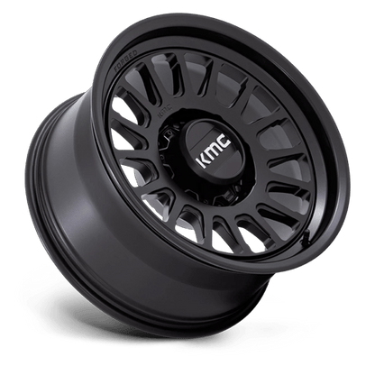 18x9 KMC KM452 Impact FORGED Satin Black Wheel 8x180 (18mm)