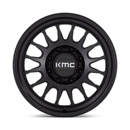 18x9 KMC KM452 Impact FORGED Satin Black Wheel 8x180 (18mm)